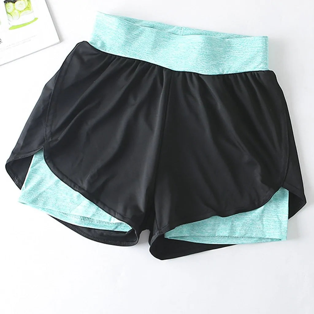 Double Layered Elastic Shorts