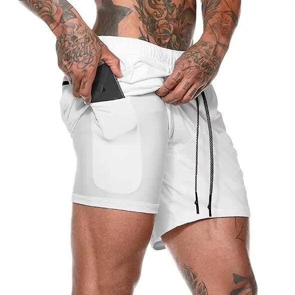 2-in-1 Jogging Men's Shorts