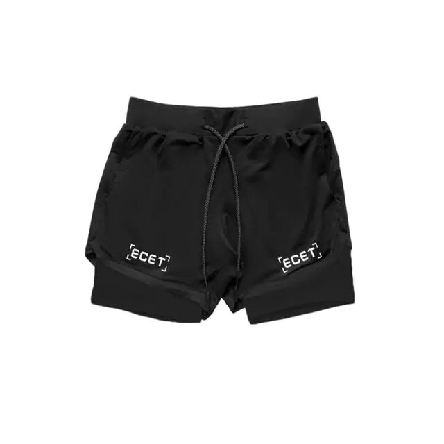 2 in 1 Double Layer Fit Performance Shorts