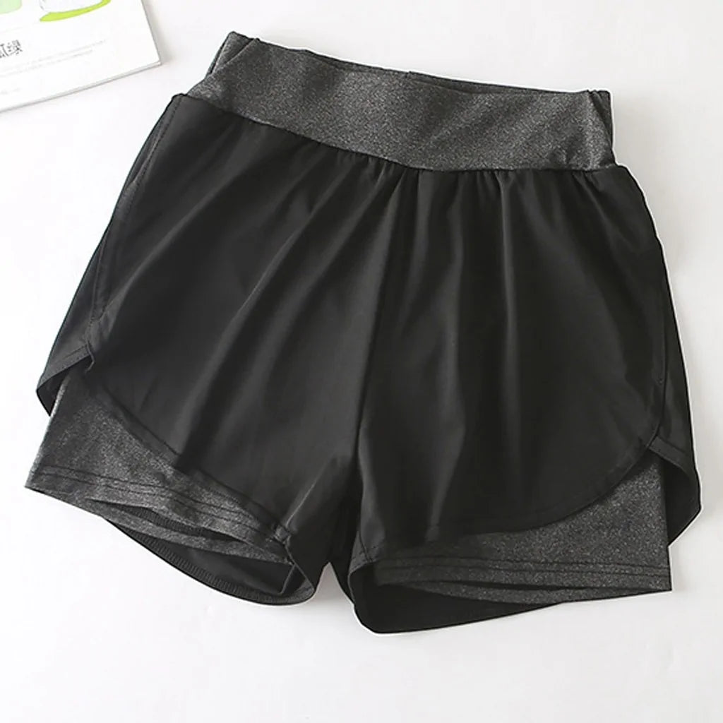 Double Layered Elastic Shorts