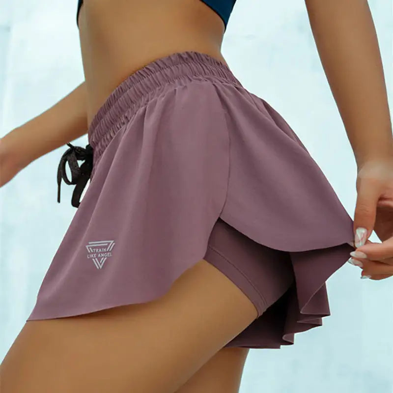 CretKoav Summer Shorts Women 2 In 1 Marathon