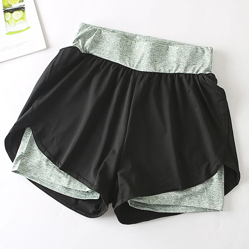 Double Layered Elastic Shorts