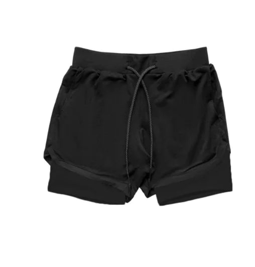 2 in 1 Double Layer Fit Performance Shorts