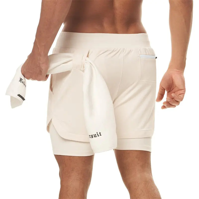 2 in 1 Double Layer Fit Performance Shorts