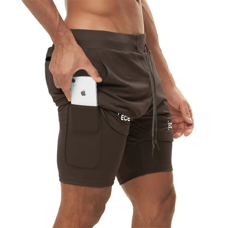 2 in 1 Double Layer Fit Performance Shorts