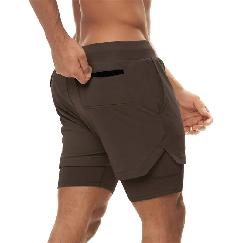 2 in 1 Double Layer Fit Performance Shorts