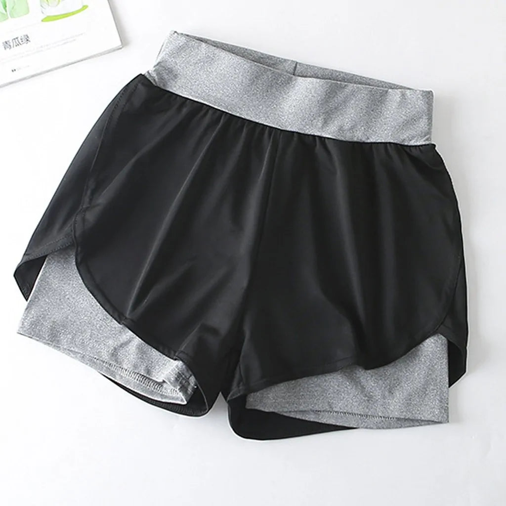 Double Layered Elastic Shorts