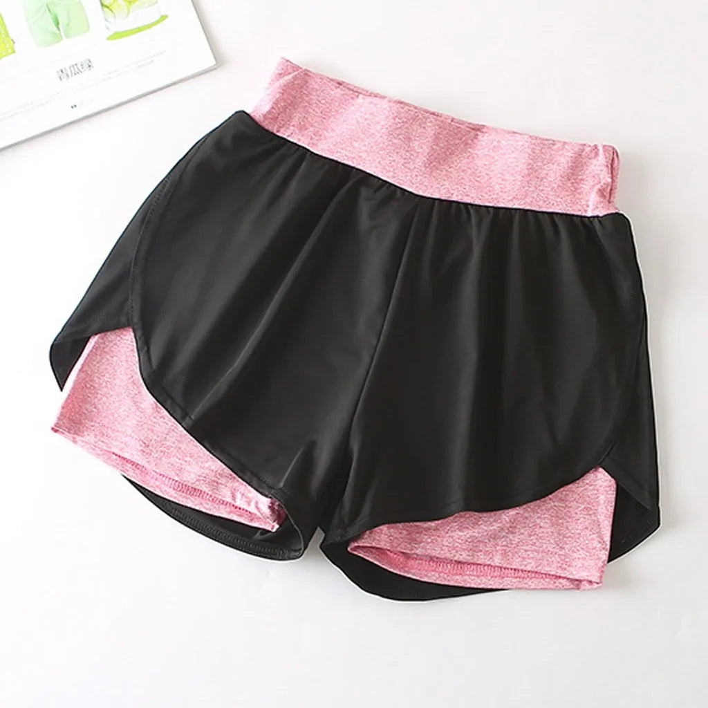 Double Layered Elastic Shorts